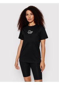 Converse T-Shirt High 10023216-A01 Czarny Relaxed Fit. Kolor: czarny. Materiał: bawełna
