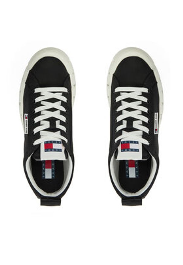 Tommy Jeans Trampki EN0EN02793 Czarny. Kolor: czarny. Materiał: materiał