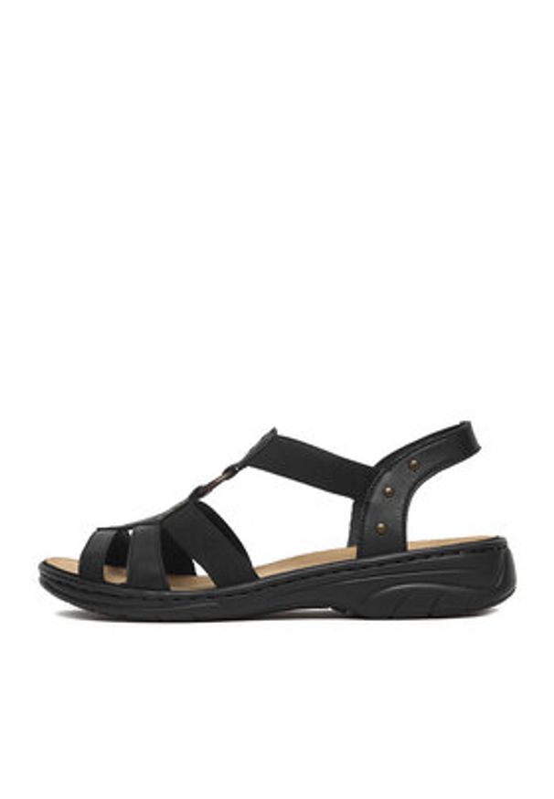 Rieker Sandały CEO-64574-00 Czarny. Kolor: czarny. Materiał: skóra