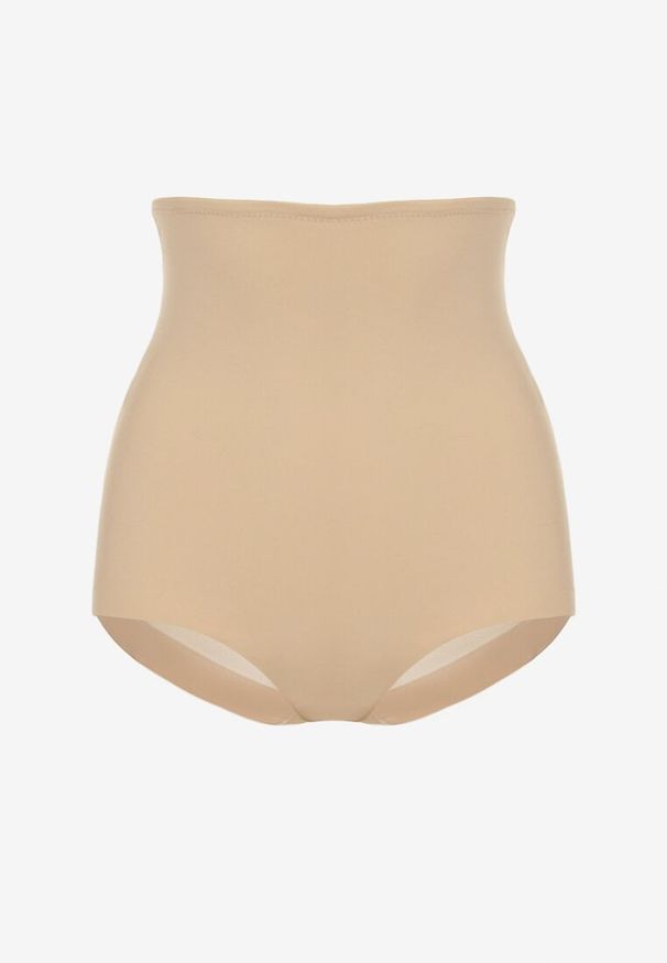 Renee - Beżowe Modelujące Majtki High Waist Liradeva. Stan: podwyższony. Kolor: beżowy