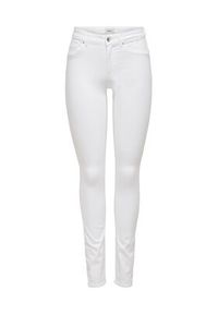 only - ONLY Jeansy 15195647 Biały Skinny Fit. Kolor: biały