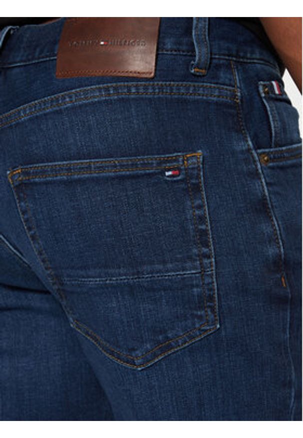 TOMMY HILFIGER - Tommy Hilfiger Jeansy Denton MW0MW39034 Granatowy Straight Fit. Kolor: niebieski
