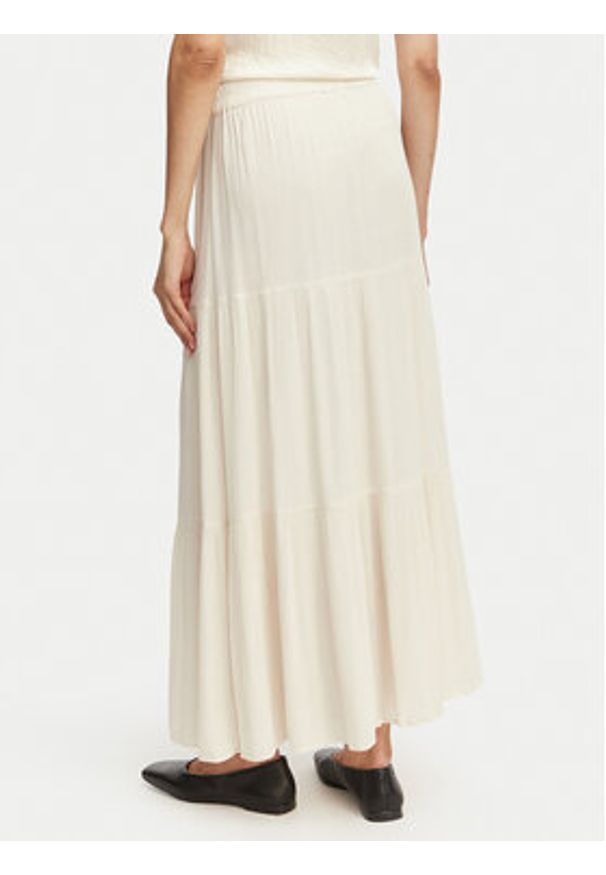 only - ONLY Spódnica maxi Mikka 15324808 Beżowy Regular Fit. Kolor: beżowy. Materiał: wiskoza