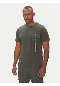Parajumpers T-Shirt Mojave 25SMPMTSRE07 Zielony Regular Fit. Kolor: zielony. Materiał: bawełna