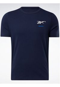 Reebok T-Shirt Reebok Basketball Court Top T-Shirt HM6239 Niebieski Relaxed Fit. Kolor: niebieski. Materiał: bawełna #4