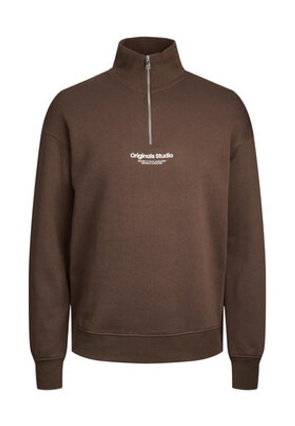 Jack & Jones Bluza Vesterbro 12241777 Brązowy Relaxed Fit. Kolor: brązowy. Materiał: syntetyk, bawełna