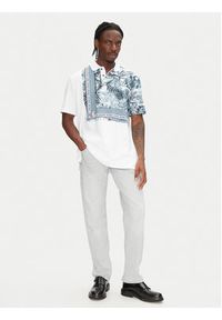 Just Cavalli Polo 78OAGE15 Niebieski Regular Fit. Typ kołnierza: polo. Kolor: niebieski. Materiał: bawełna #3