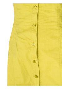 Pinko Sukienka "Innocente" | 1G15VX Y6VX | Innocente Dress | Kobieta | Żółty, Zielony. Okazja: na co dzień. Kolor: zielony, wielokolorowy, żółty. Materiał: bawełna. Typ sukienki: proste. Styl: casual. Długość: mini #2