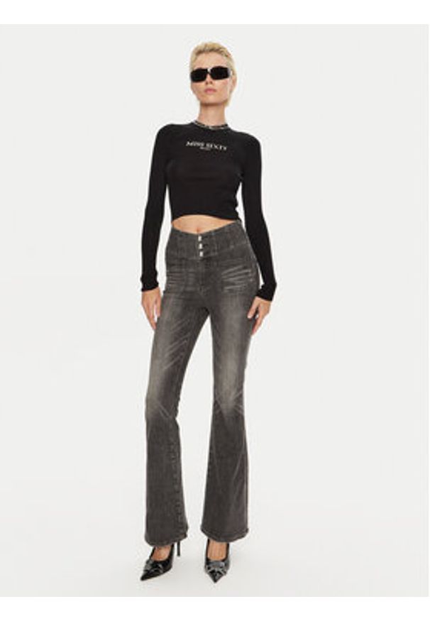 Miss Sixty Jeansy 6L3JJ2670200 Szary Flare Fit. Kolor: szary