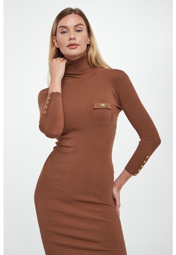 Elisabetta Franchi - Sukienka z jedwabiem ELISABETTA FRANCHI. Materiał: jedwab