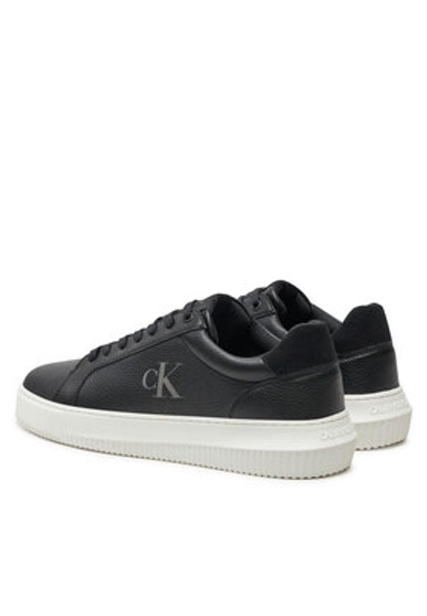 Calvin Klein Jeans Sneakersy Chunky Cupsole Low Mg YM0YM01253 Czarny. Kolor: czarny. Materiał: skóra
