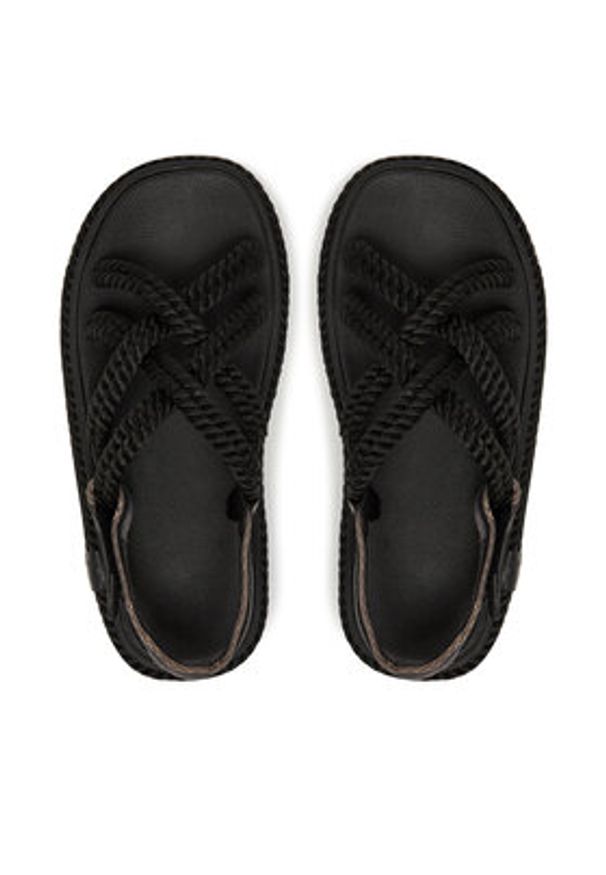 Bohonomad Sandały Bodrum BOD.0020.CPS Czarny. Kolor: czarny. Materiał: materiał