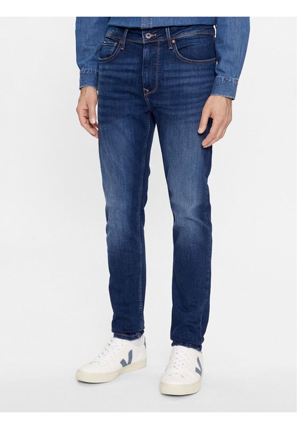 Pepe Jeans Jeansy PM207387 Niebieski Skinny Fit. Kolor: niebieski