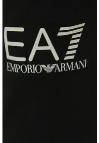 EA7 Emporio Armani Komplet damski kolor czarny. Kolor: czarny. Materiał: dzianina. Wzór: nadruk