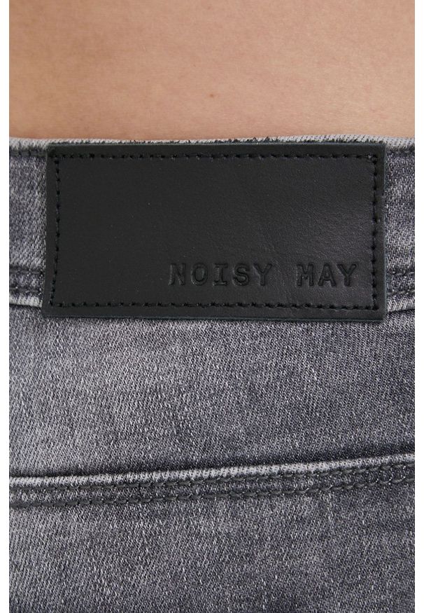 Noisy may - Noisy May jeansy Kimmy damskie medium waist. Kolor: szary