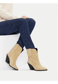 Badura Kowbojki EO-BRAYLE-121881 Beżowy. Kolor: beżowy. Materiał: zamsz, skóra #5