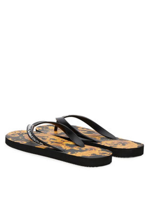 Versace Jeans Couture Japonki 80YA3SQ7 ZSS80 Czarny. Kolor: czarny. Materiał: syntetyk