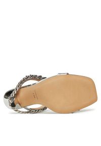 MICHAEL Michael Kors Klapki Bianca 40S5BCHS1M Srebrny. Kolor: srebrny. Materiał: skóra #5