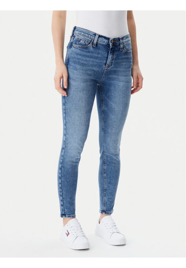 Tommy Jeans Jeansy Nora DW0DW20652 Niebieski Skinny Fit. Kolor: niebieski