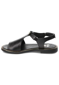 Czarne Sandały Karino Modne Obuwie Damskie. Okazja: na co dzień, na spacer. Kolor: czarny. Materiał: skóra. Sezon: lato. Styl: casual, elegancki #7