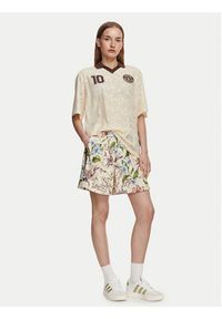 Adidas - adidas T-Shirt Farm Rio KR0239 Beżowy jasny Loose Fit. Kolor: beżowy. Materiał: syntetyk #2