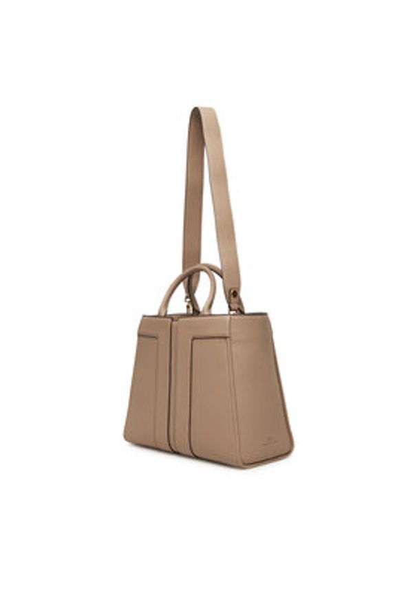 Elisabetta Franchi Torebka BS-07A-51E2-V500 Beżowy. Kolor: beżowy. Materiał: skórzane