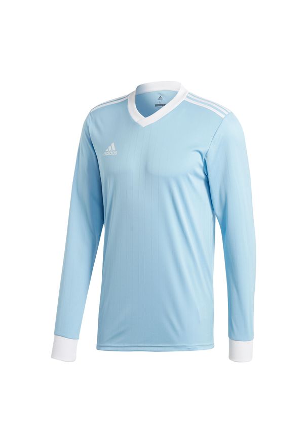 Adidas - Tabela 18 Jersey dł.rękaw 460. Kolor: niebieski, wielokolorowy, biały. Materiał: jersey