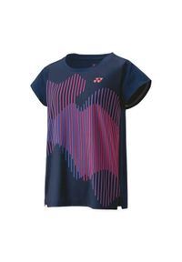 YONEX - Koszulka sportowa damska Yonex Crew Neck Us Open 2024. Kolor: wielokolorowy. Długość rękawa: krótki rękaw. Długość: krótkie