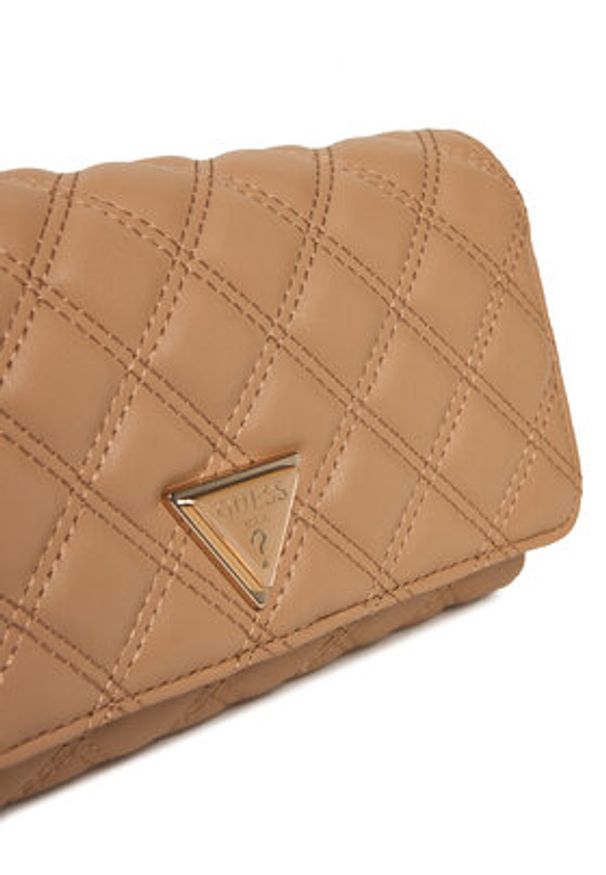 Guess Torebka Giully II Mini HWQG96 73750 Beżowy. Kolor: beżowy. Materiał: skórzane