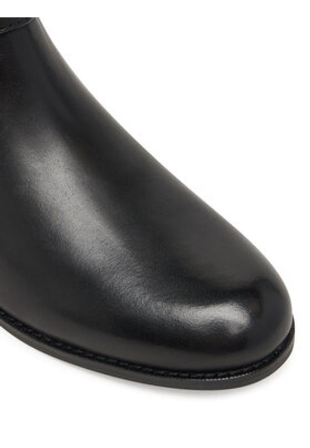 Lauren Ralph Lauren - LAUREN RALPH LAUREN Oficerki Brooke Tll 2 Bo Tal 802967769001 Czarny. Kolor: czarny. Materiał: skóra