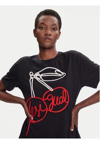 Desigual T-Shirt Berlin 25WWTK51 Czarny Regular Fit. Kolor: czarny. Materiał: bawełna