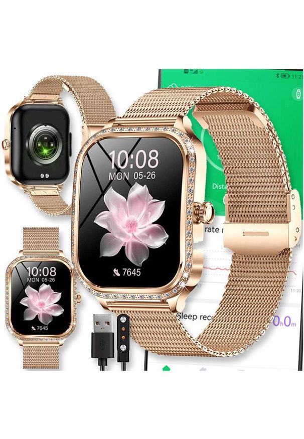 Active Band - SMARTWATCH WATCH ZEGAREK AMOLED BLUETOOTH ROZMOWY MENU PL DAMSKI SMARTBAND MK88. Rodzaj zegarka: smartwatch