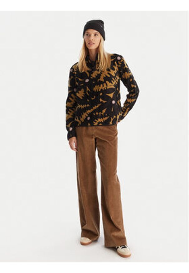 Roxy Polar Moonrising Fleece ERJFT04972 Czarny Regular Fit. Kolor: czarny. Materiał: syntetyk