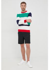 United Colors of Benetton sweter męski lekki. Materiał: dzianina. Długość rękawa: długi rękaw. Długość: długie