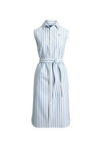 Polo Ralph Lauren Sukienka koszulowa 211973767001 Błękitny Regular Fit. Typ kołnierza: polo. Kolor: niebieski. Materiał: bawełna. Typ sukienki: koszulowe