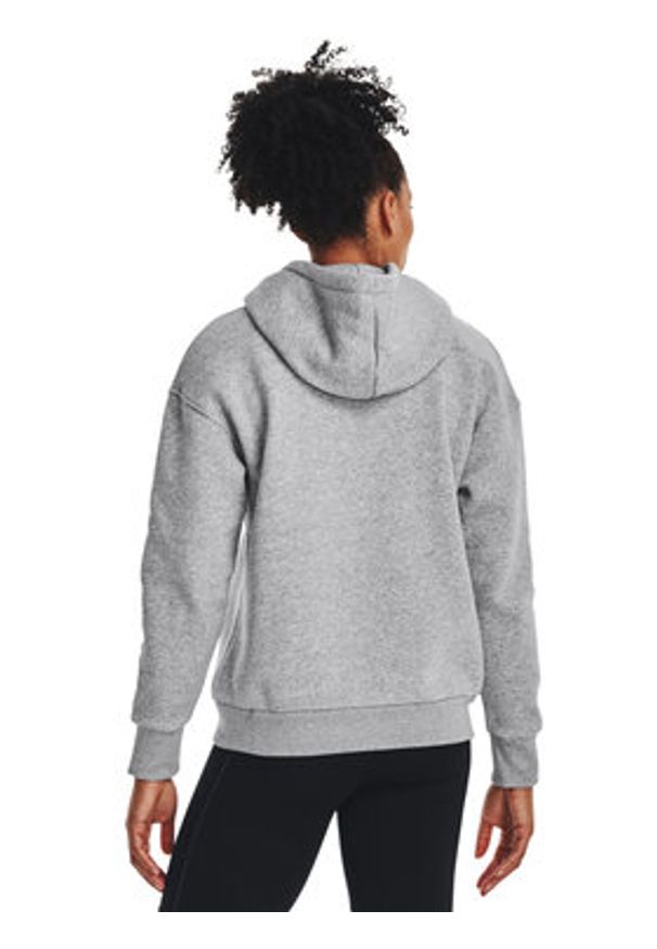 Under Armour Bluza Essential Fleece Hoodie 1373033 Szary Regular Fit. Kolor: szary. Materiał: bawełna