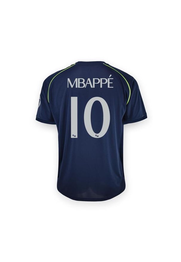 Koszulka wyjazdowa Kylian Mbappé Real Madrid 25/26 dla dzieci. Kolor: niebieski. Materiał: poliester. Sport: piłka nożna