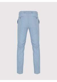 Pako Lorente - PAKO LORENTE – Błękitne męskie spodnie garniturowe. Kolor: niebieski. Materiał: wełna. Styl: elegancki #8
