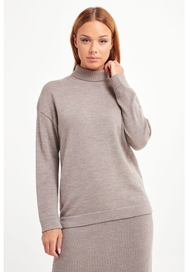 Max Mara Leisure - Golf Lancia MAX MARA LEISURE. Typ kołnierza: golf. Materiał: wełna. Styl: klasyczny