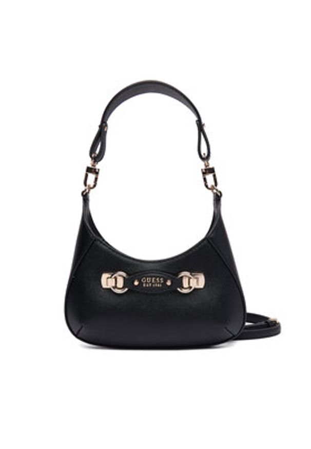 Guess Torebka Mimina Mini HWBG80 15720 Czarny. Kolor: czarny. Materiał: skórzane