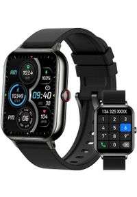 Smartwatch Kumi KU6 czarny (black). Rodzaj zegarka: smartwatch. Kolor: czarny