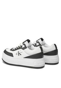 Calvin Klein Jeans Sneakersy Bold Flatf Low Lace Mix Ml Fad YW0YW01316 Czarny. Kolor: czarny. Materiał: skóra