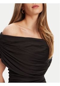 Marciano Guess Sukienka koktajlowa 5YGK06 6334A Czarny Extra Slim Fit. Kolor: czarny. Materiał: wiskoza. Styl: wizytowy #5