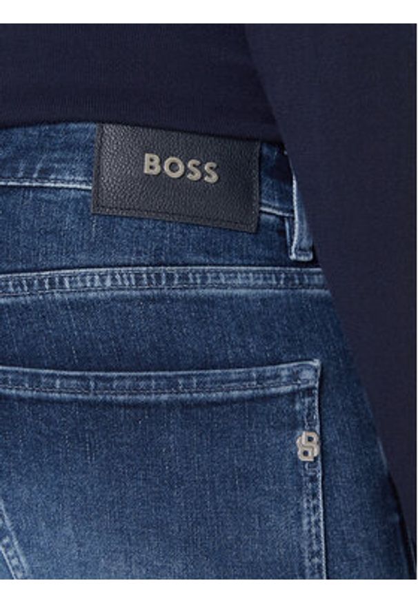BOSS Jeansy C-Delaware 50549814 Granatowy Slim Fit. Kolor: niebieski