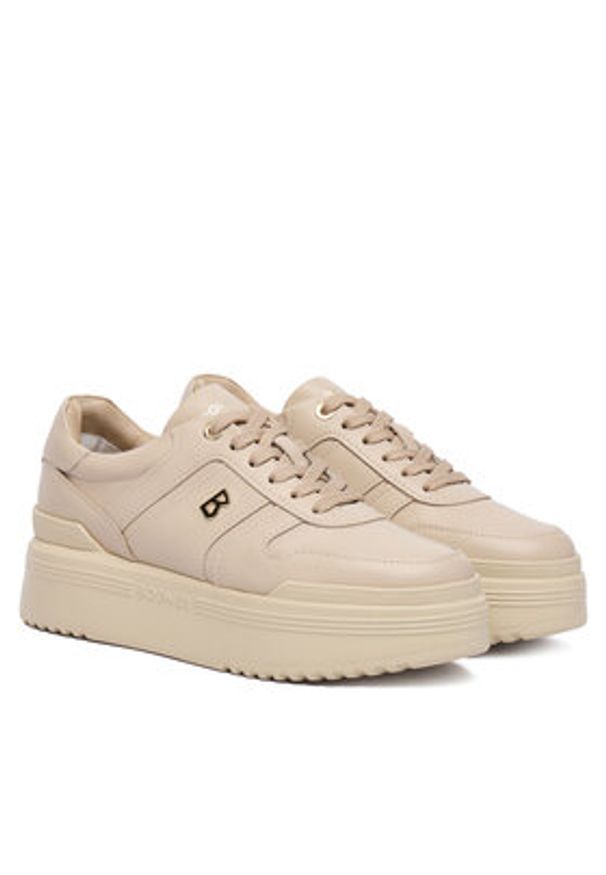 Bogner Sneakersy New York 1 B 22540105 Beżowy. Kolor: beżowy. Materiał: skóra