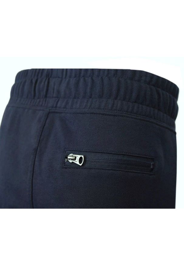 Pako Jeans - Męskie Spodnie Dresowe - PAKO JEANS - Granatowe. Kolor: niebieski. Materiał: bawełna
