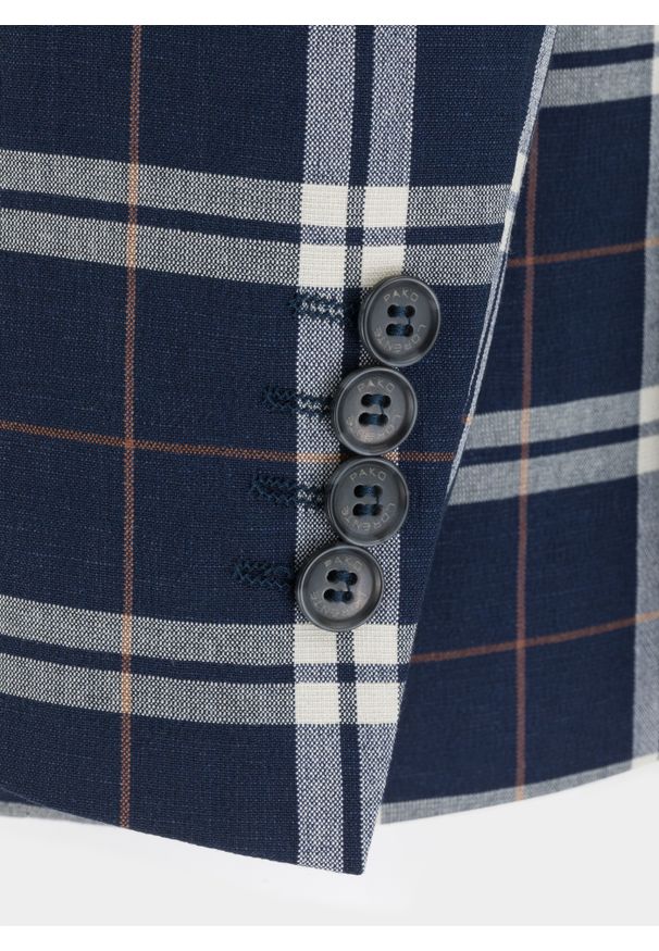 Pako Lorente - PAKO LORENTE – Marynarka garniturowa P21SF-3G-062-G-S. Materiał: poliester, len, wiskoza, elastan. Sezon: lato