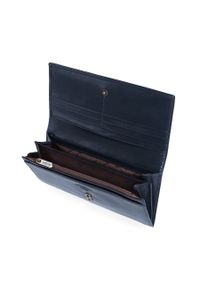 Wittchen - Damski skórzany portfel z herbem poziomy. Kolor: niebieski. Materiał: skóra #3