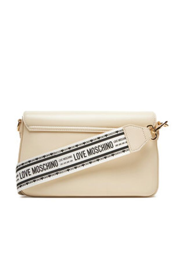 Love Moschino - LOVE MOSCHINO Torebka JC4221PP0MKF0110 Écru. Materiał: skórzane