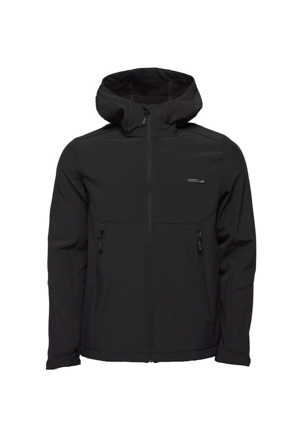 LUCAS - Kurtka Softshell Lucas dla Mężczyzn 2XL - Wodoodporna i Oddychająca. Kolor: czarny. Materiał: elastan, poliester. Sport: turystyka piesza